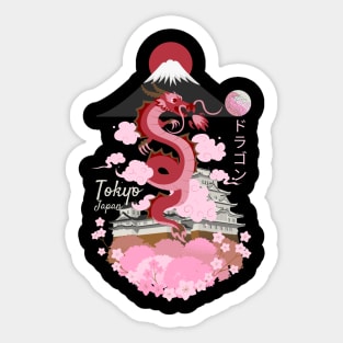 Japanese Tokyo Dragon Sticker